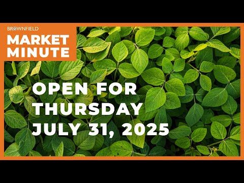 Soybeans are starting Thursday&#39;s session lower | Opening Market Minute cover art